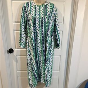 La Cera flannel nightgown dress small